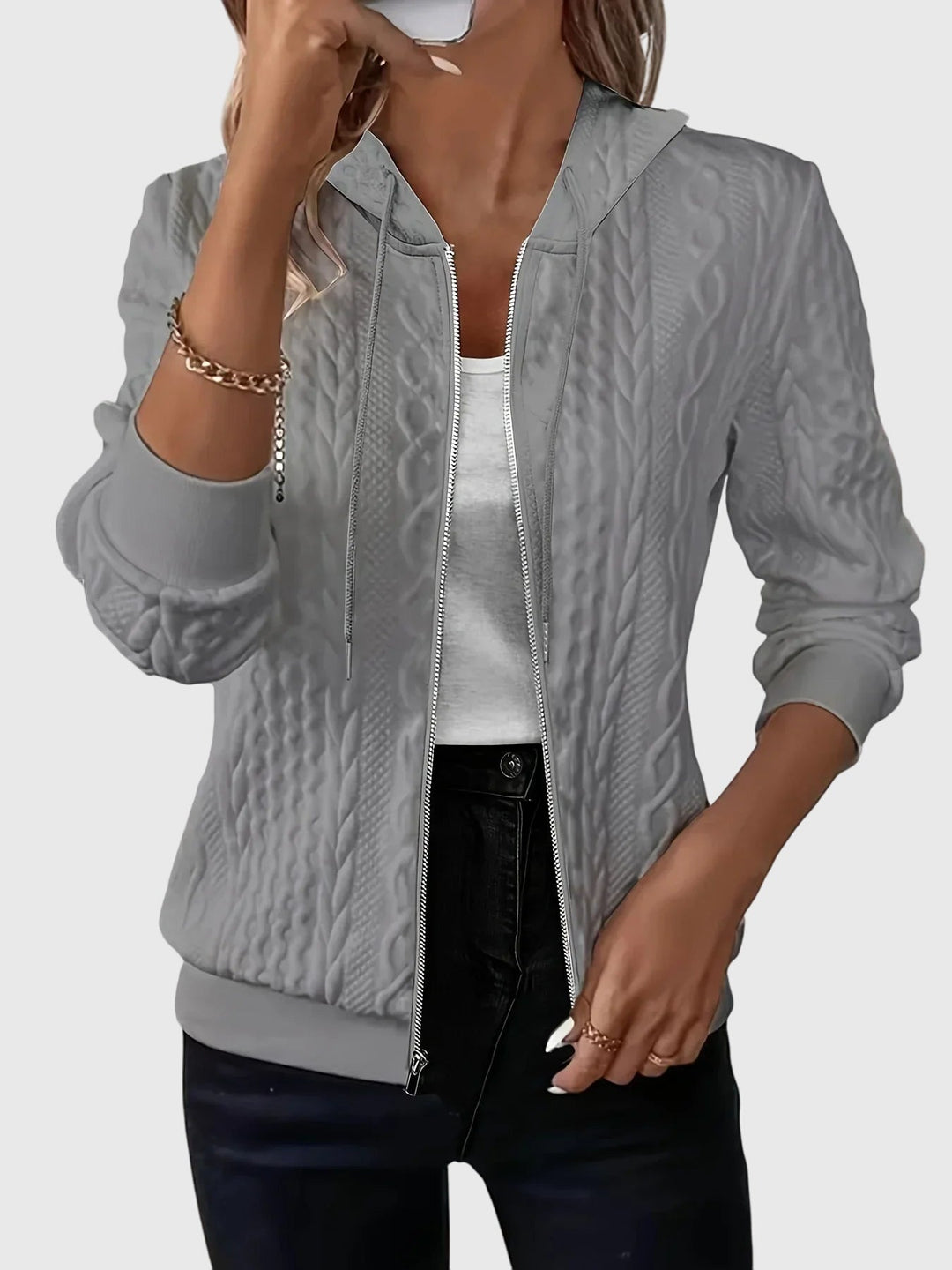 Lena™ | Hoodie with Zipper