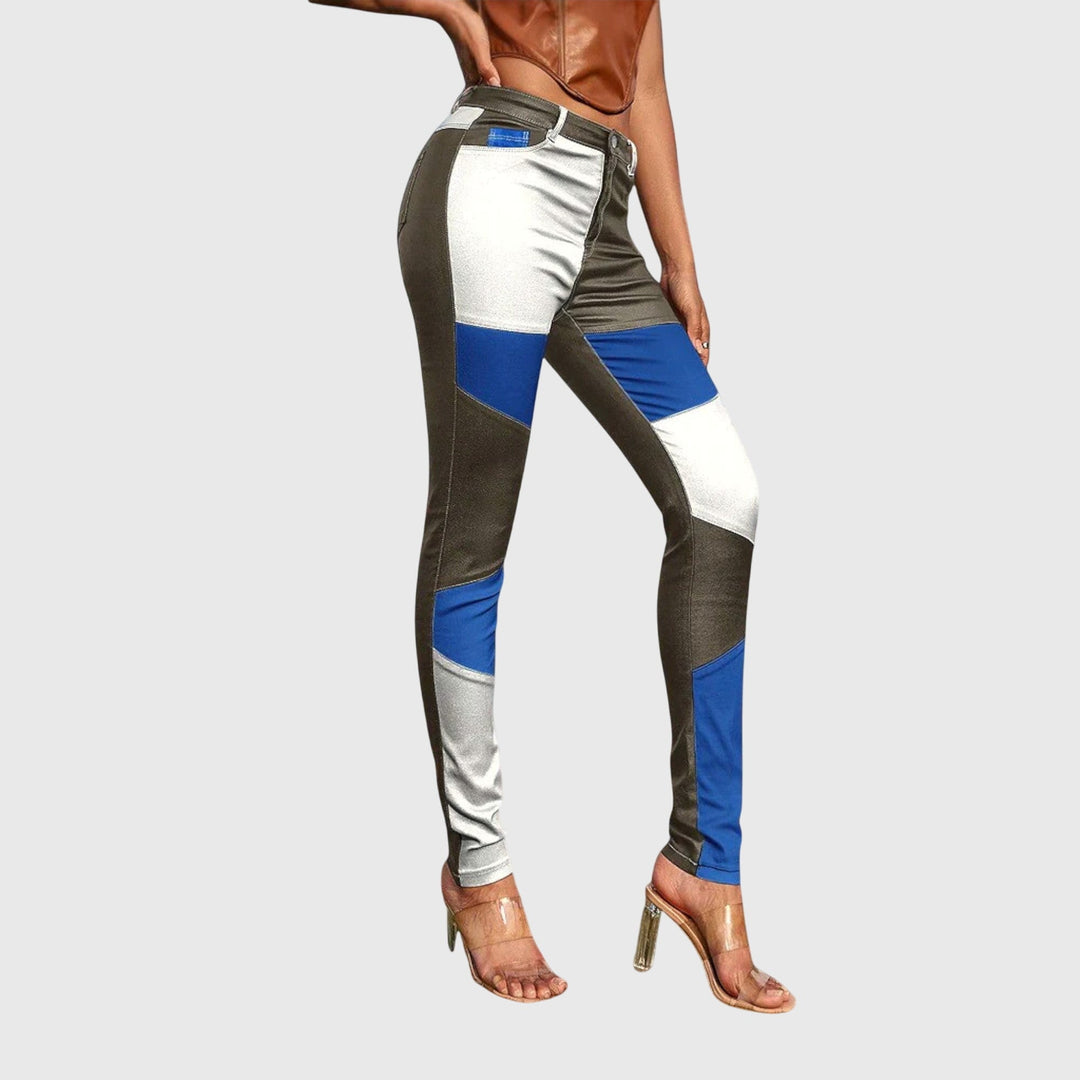 Calliope™ | Tube Pants with Color Block Pattern