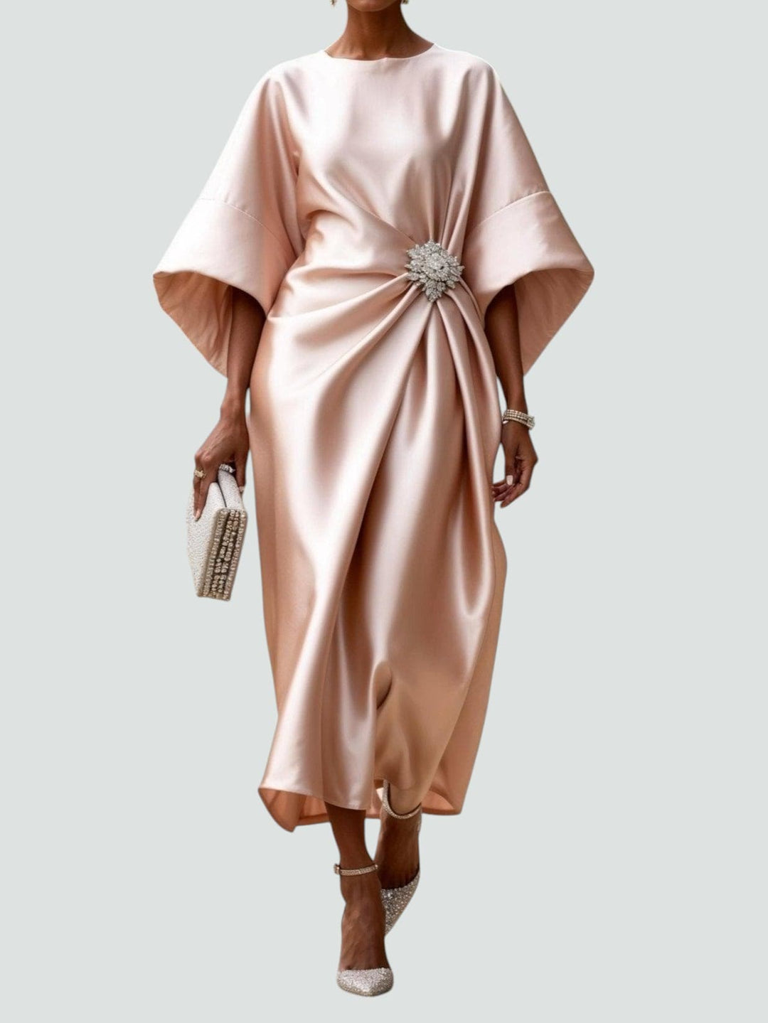 Hayden Hailey | Elegant satin maxi dress