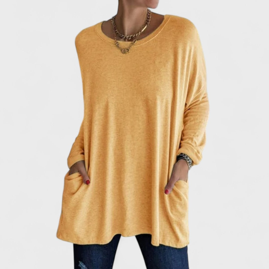 Moira – Relaxed Long-Sleeve Top