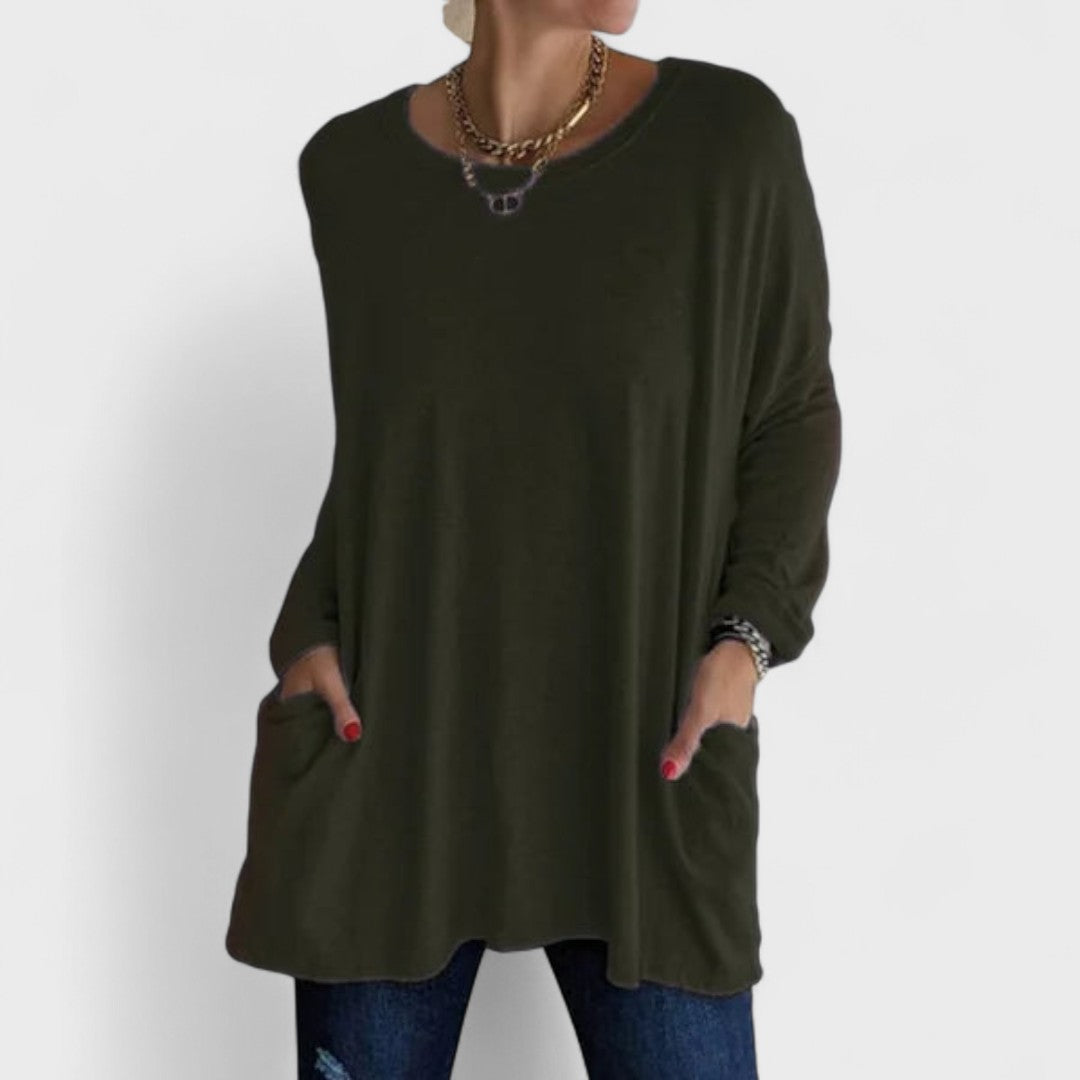 Moira – Relaxed Long-Sleeve Top
