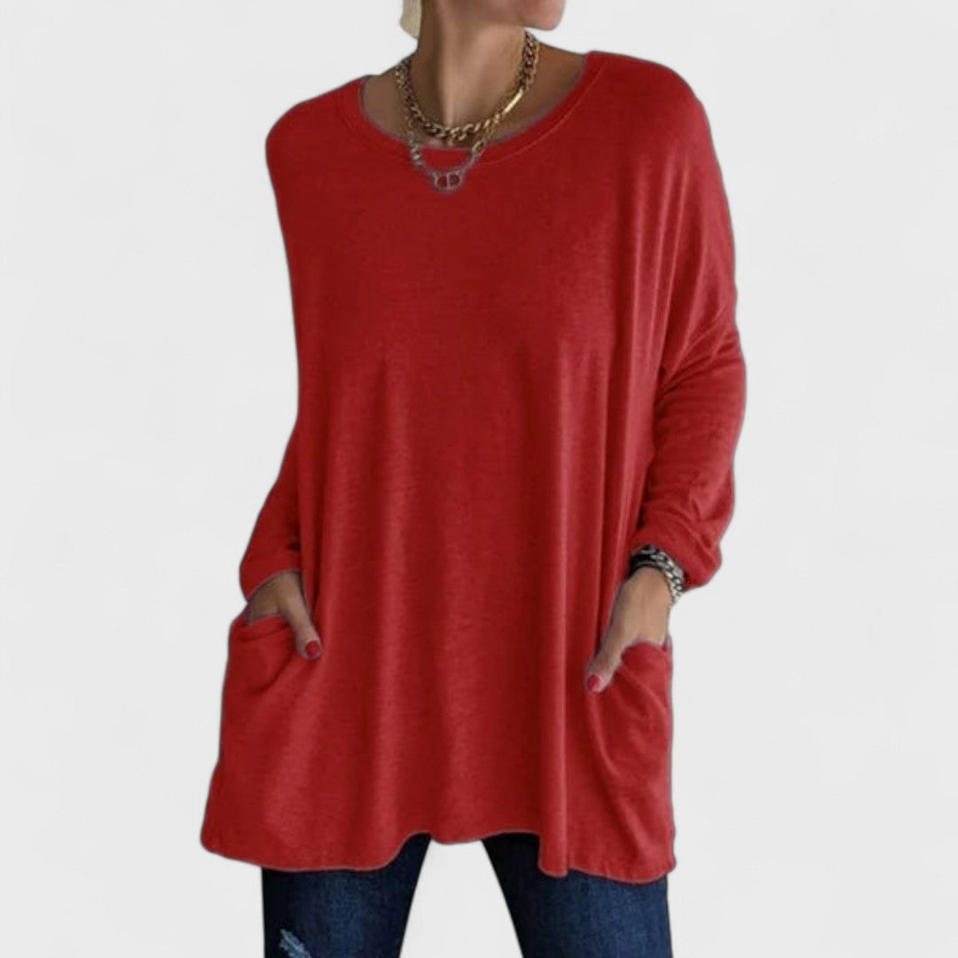 Moira – Relaxed Long-Sleeve Top
