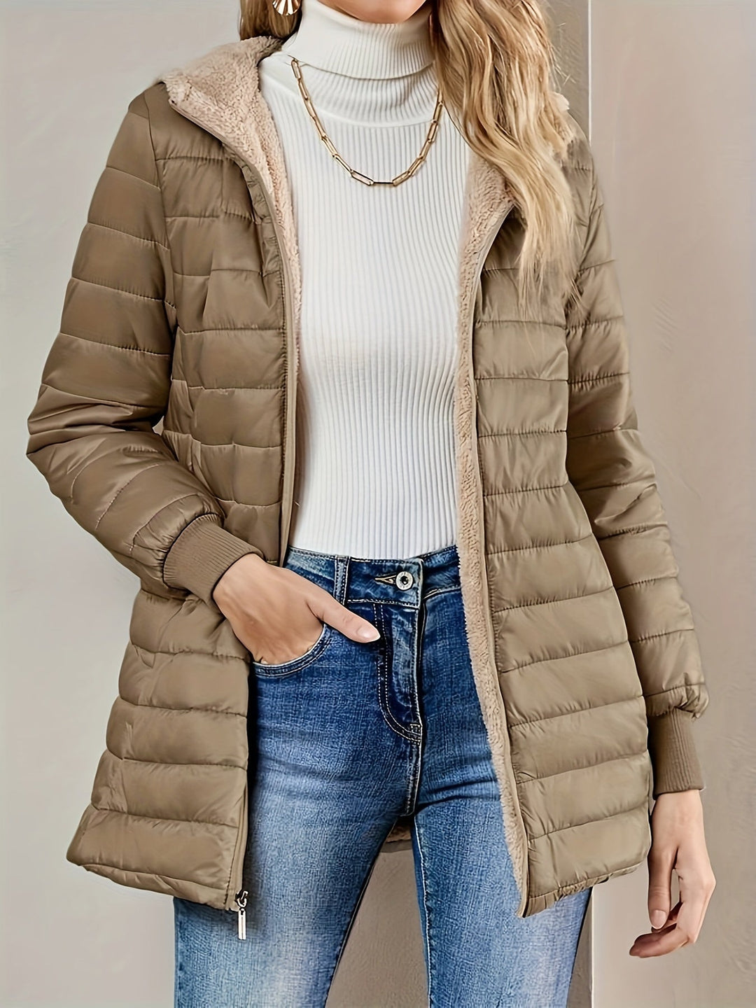 Clara - Warm Winter Hooded Puffer Jacket