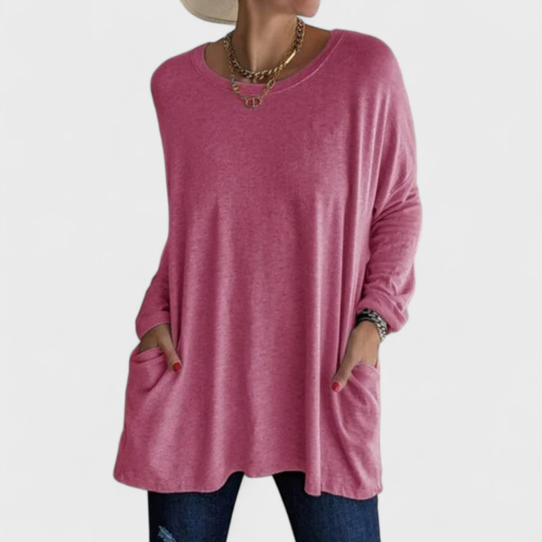 Moira – Relaxed Long-Sleeve Top