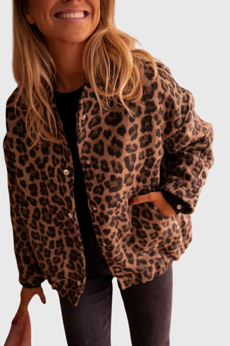 Elodie™ | Stylish Leopard Print Jacket