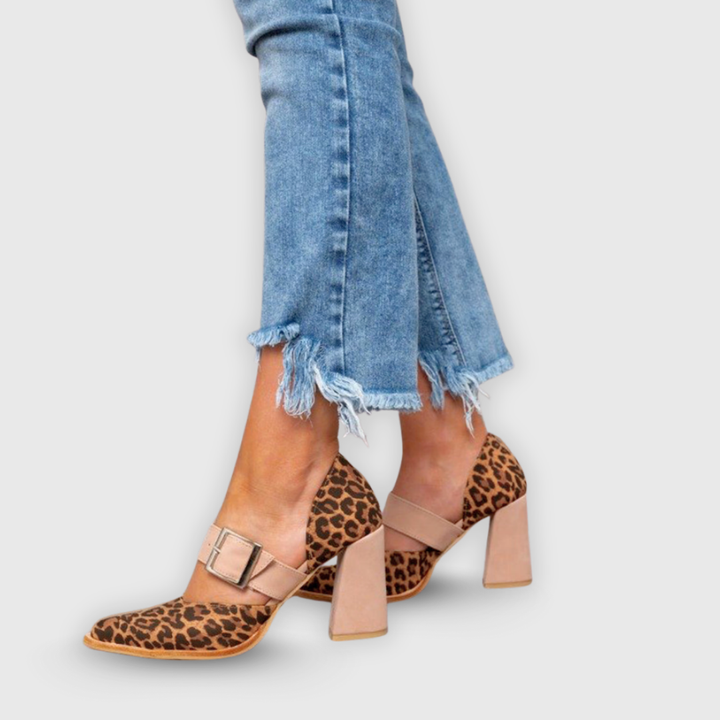 Alena™ | High Heel in Suede Look