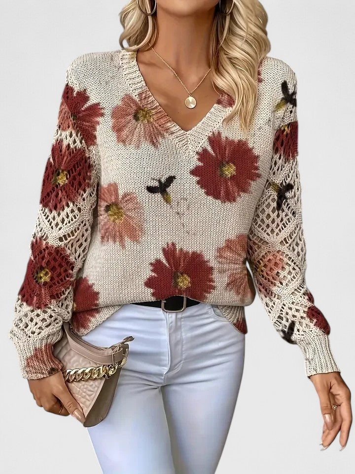 Hayden Trista™ | Elegant Floral Pullover