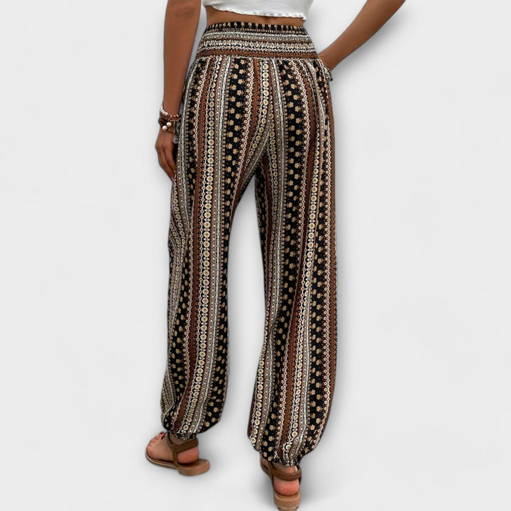 Scarlett™ | Pants with Ethnic Graphic