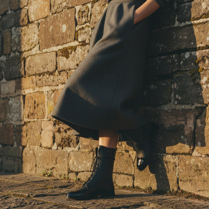 Heritage Leather Lace-Up Boots