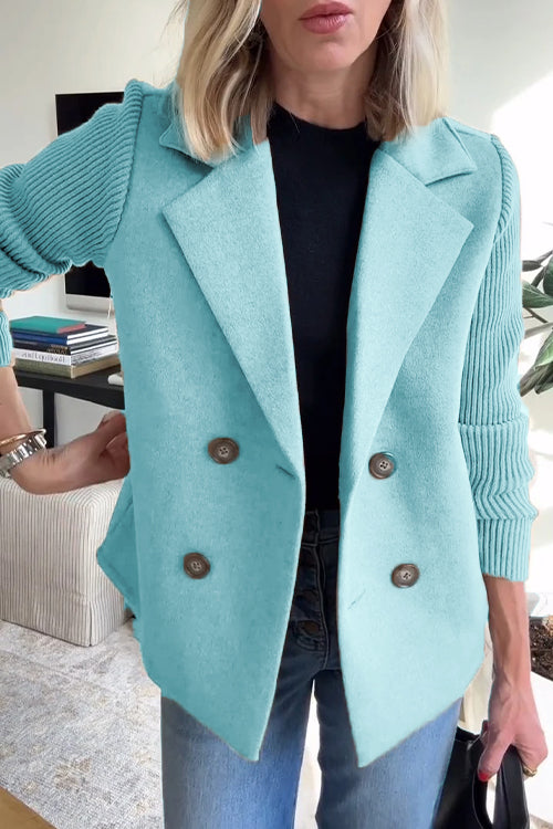 Aria - Women’s Double-Breasted Knit Blazer