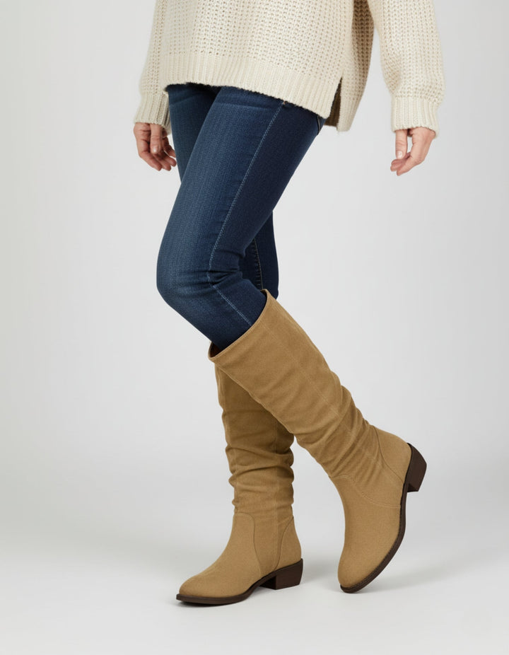 Heritage Suede Slouch Boots