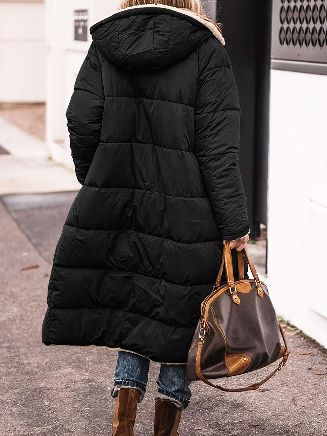 Sophia - Long Puffer Warm Coat Hooded