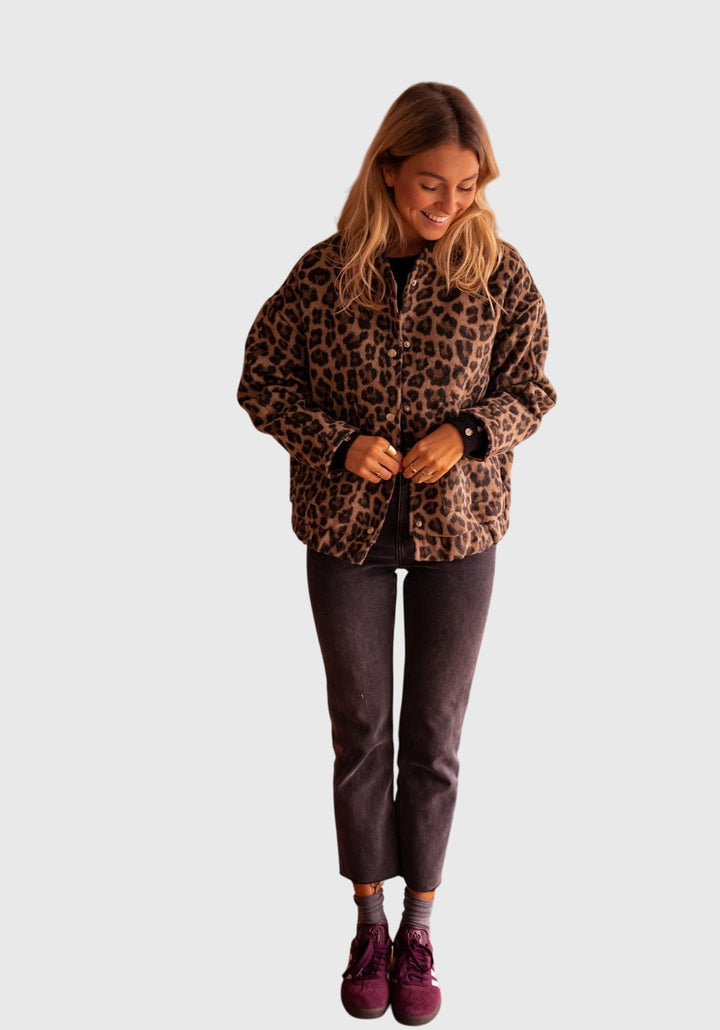 Elodie™ | Stylish Leopard Print Jacket