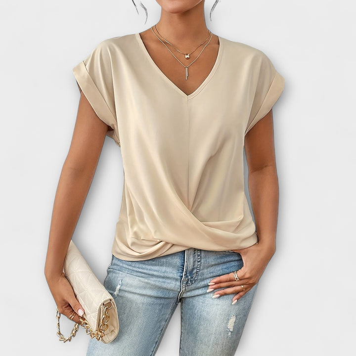 Carlinda™ | Elegant V-neck Top