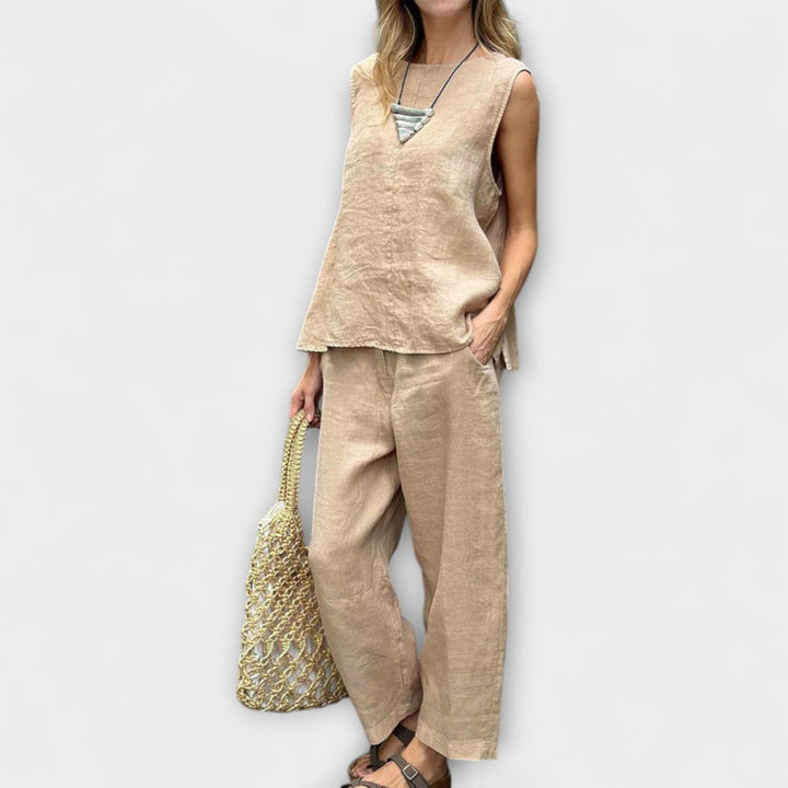 Jennifer - Relaxed Cotton-Linen Outfit