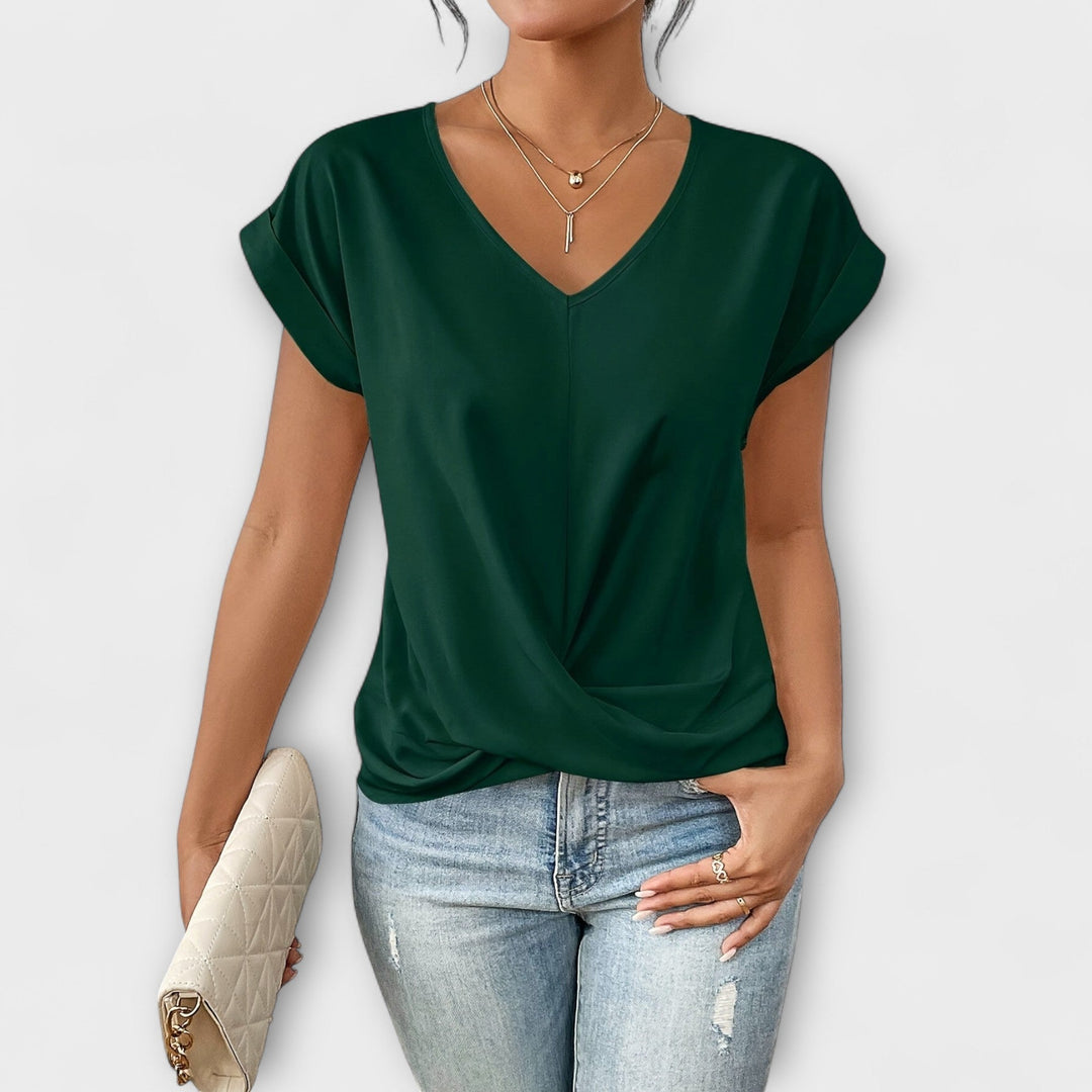 Carlinda™ | Elegant V-neck Top