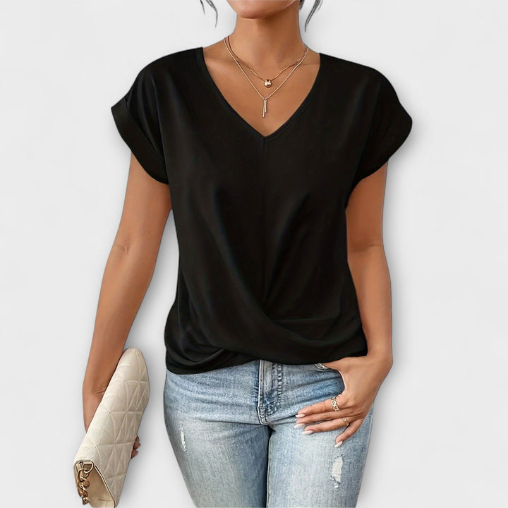 Carlinda™ | Elegant V-neck Top