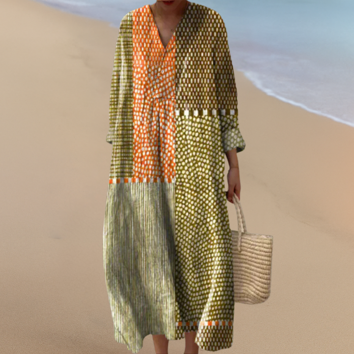 Boho Maxi Dress – Bold Patterns, Effortless Comfort