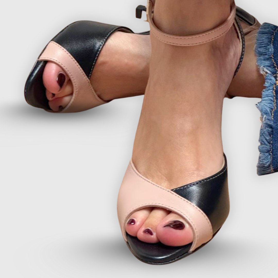 Leara™ | Comfortable High Heels with Straps