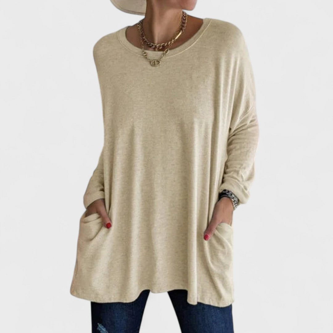 Moira – Relaxed Long-Sleeve Top