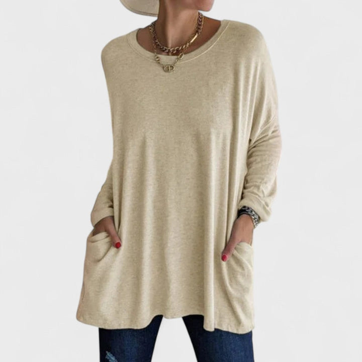 Moira – Relaxed Long-Sleeve Top