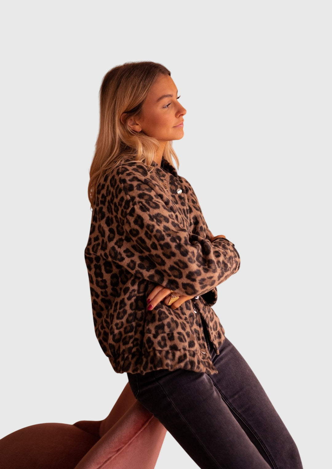 Elodie™ | Stylish Leopard Print Jacket