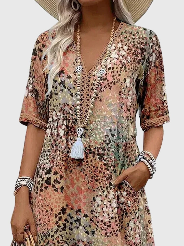 Bella™ | Elegant Floral Midi Dress