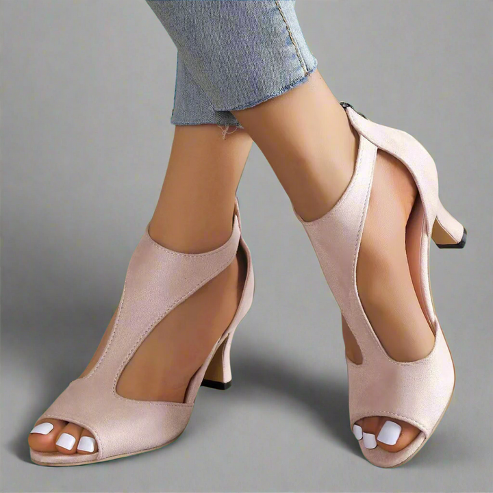 Heidrun™ | Elegant and Comfortable Heeled Sandals