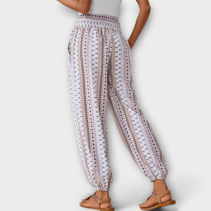 Scarlett™ | Pants with Ethnic Graphic