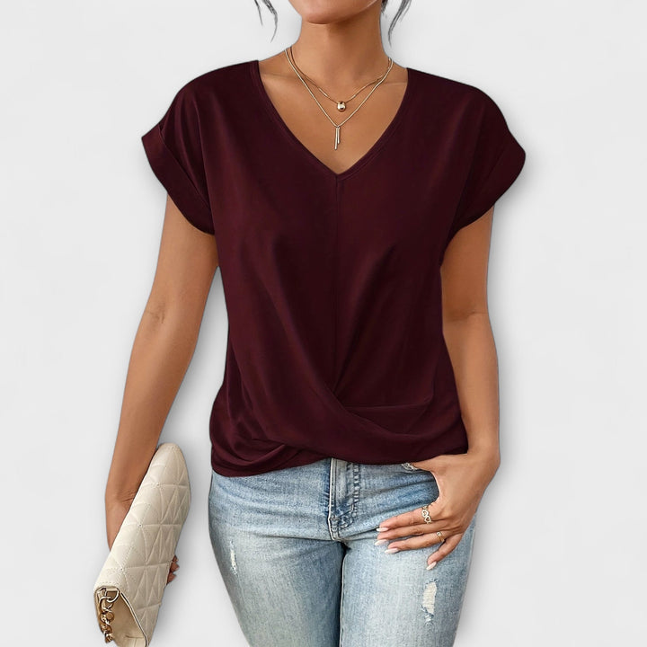 Carlinda™ | Elegant V-neck Top