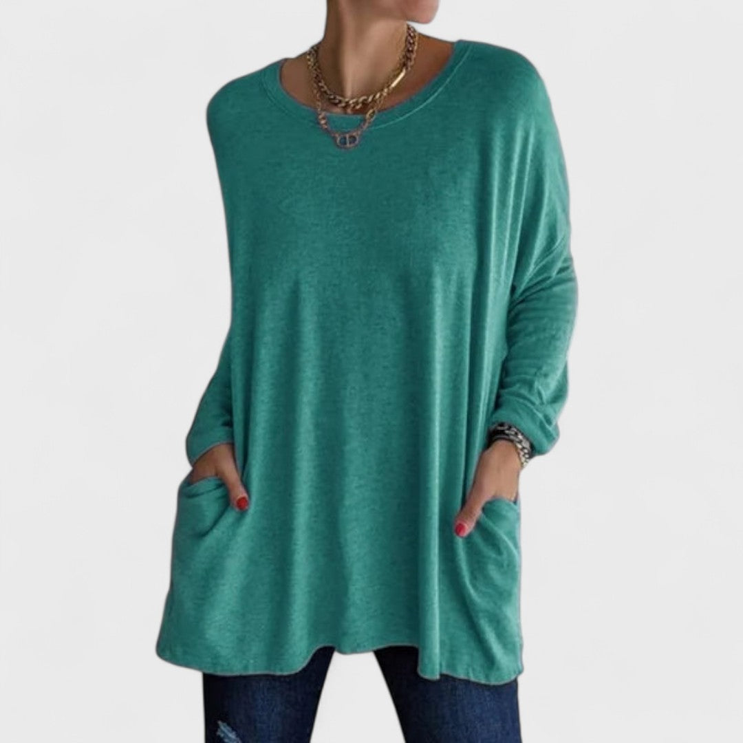 Moira – Relaxed Long-Sleeve Top