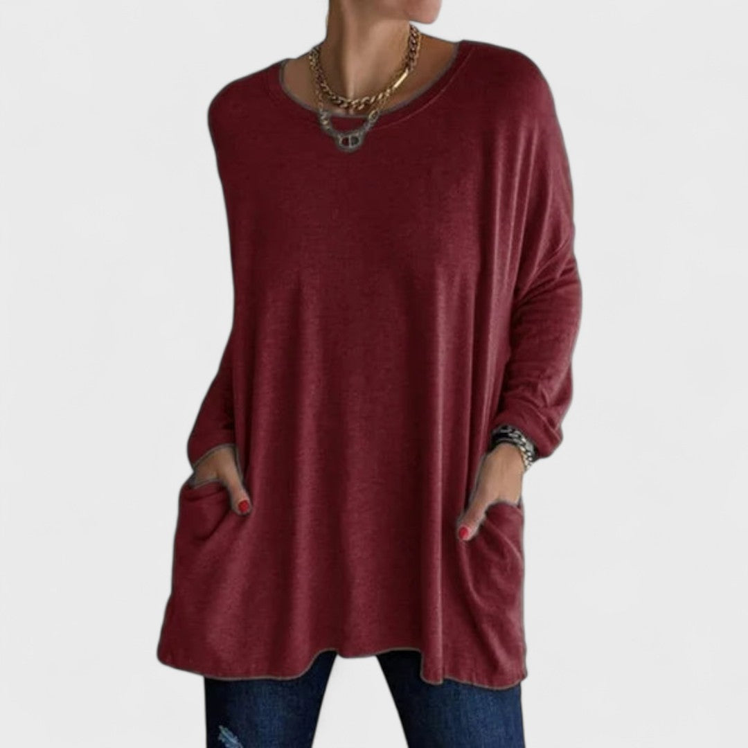 Moira – Relaxed Long-Sleeve Top