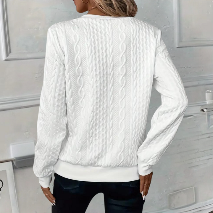 Amalie™ | Ladies' Zip-Up Knit Jumper
