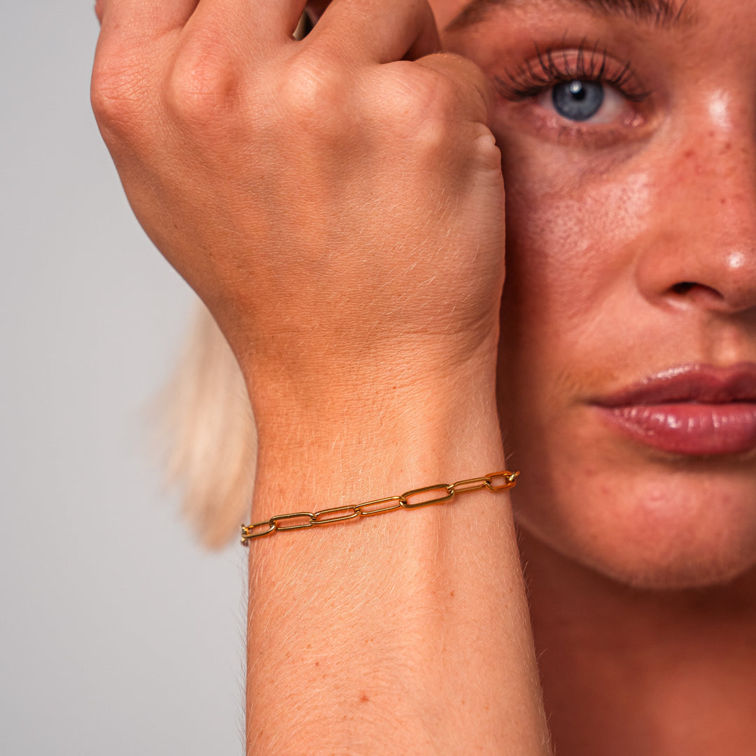 Metal Paperclip Bracelet