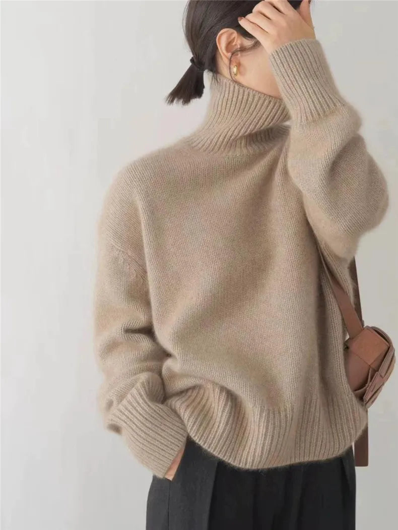 Isabella - High Collar Sweater