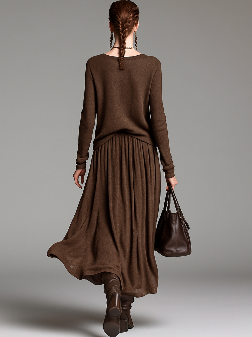 Knit Sweater and Skirt Set