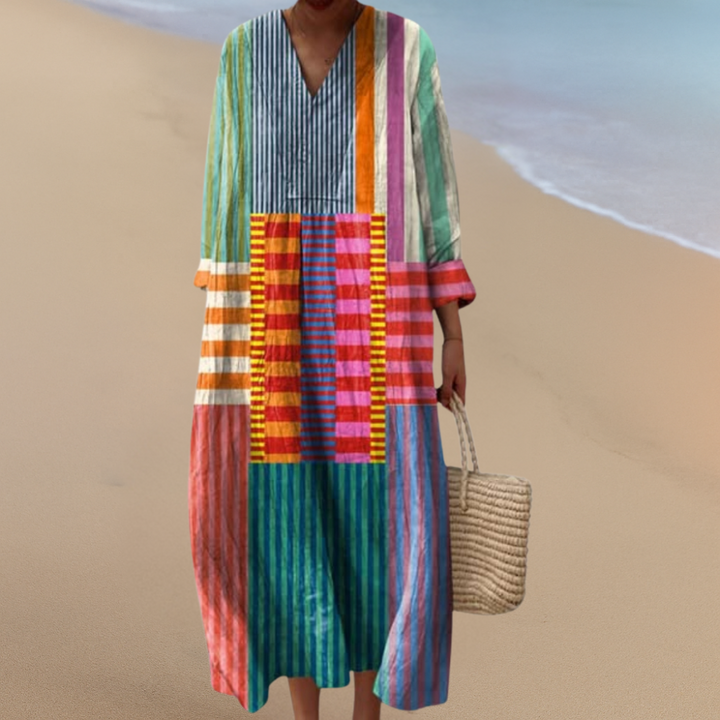 Boho Maxi Dress – Bold Patterns, Effortless Comfort