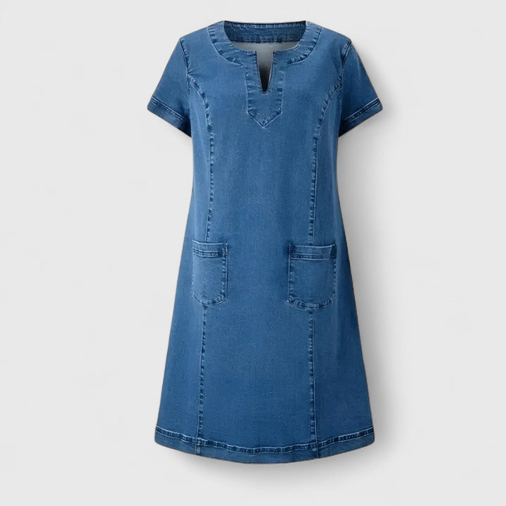 Christine™ | Elegant Denim Dress