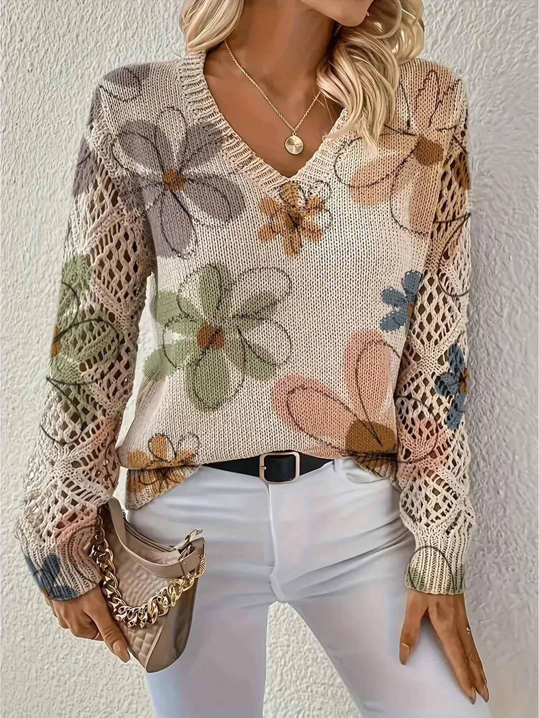 Hayden Trista™ | Elegant Floral Pullover