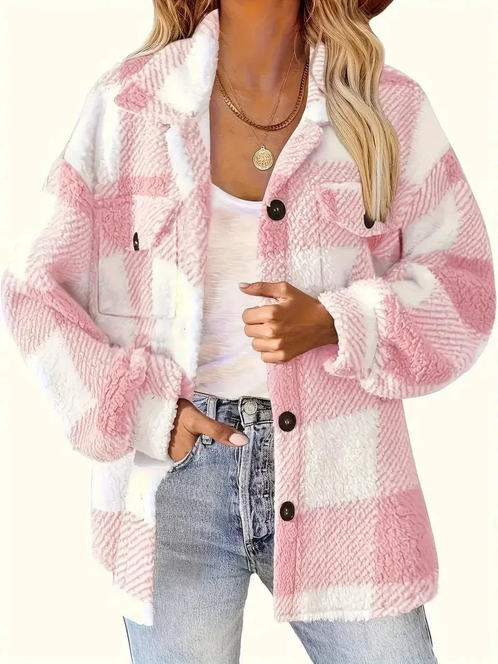 Martin™ | Stylish Plaid Fleece Jacket