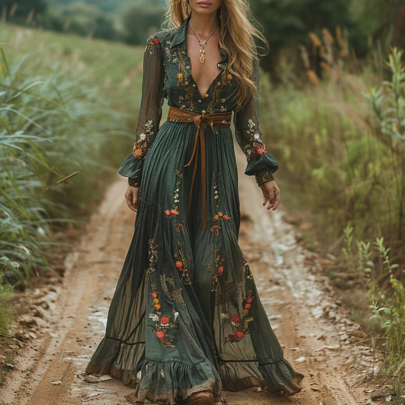 Hayden Auré | Boho Floral Maxi Dress