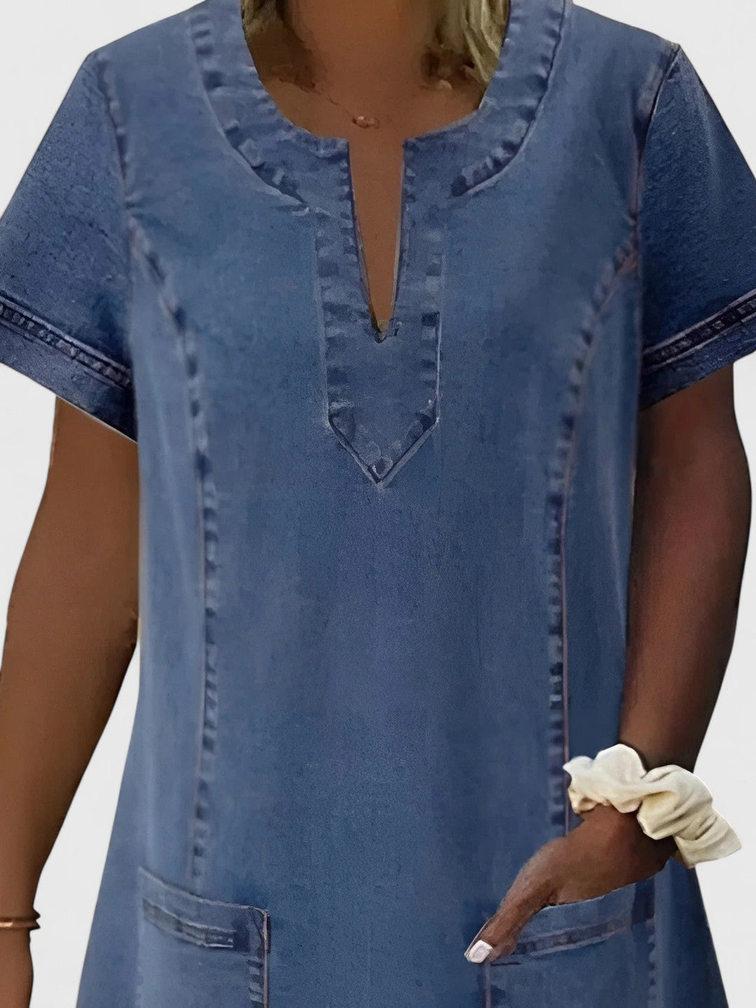 Christine™ | Elegant Denim Dress