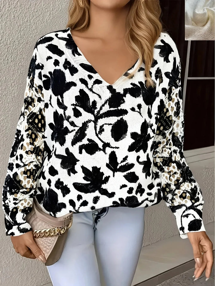 Hayden Trista™ | Elegant Floral Pullover