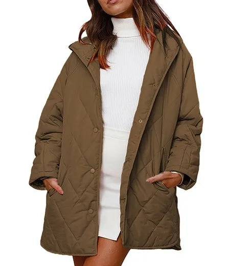 Aria - Quilted Oversized Hooded Coat