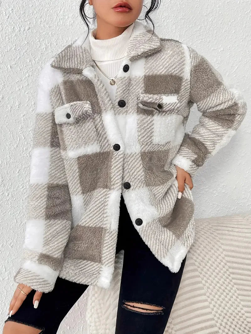Martin™ | Stylish Plaid Fleece Jacket