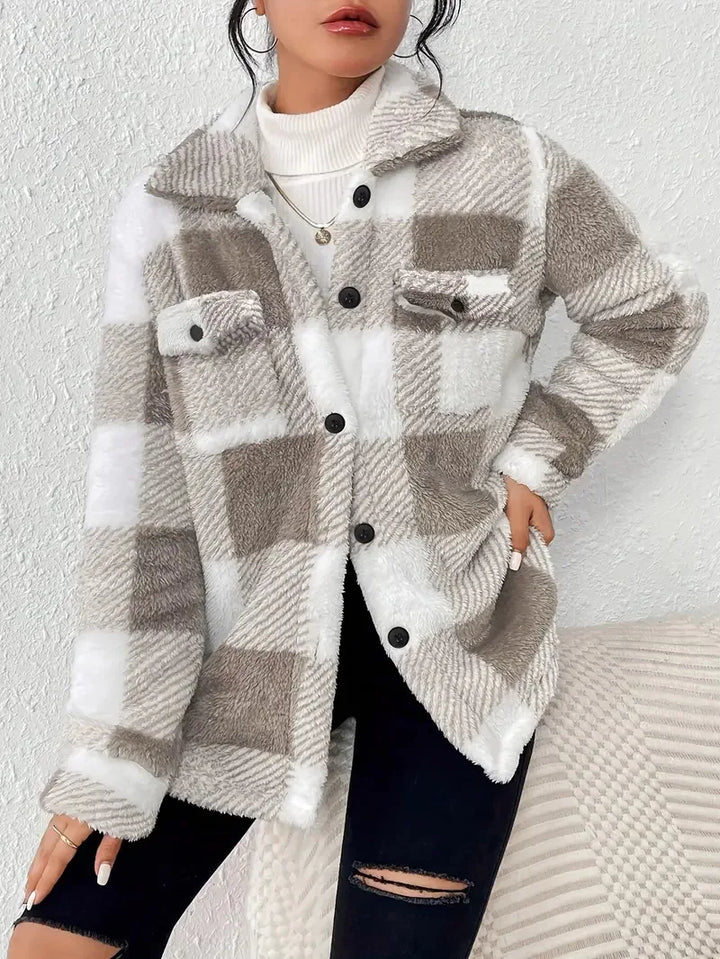 Martin™ | Stylish Plaid Fleece Jacket