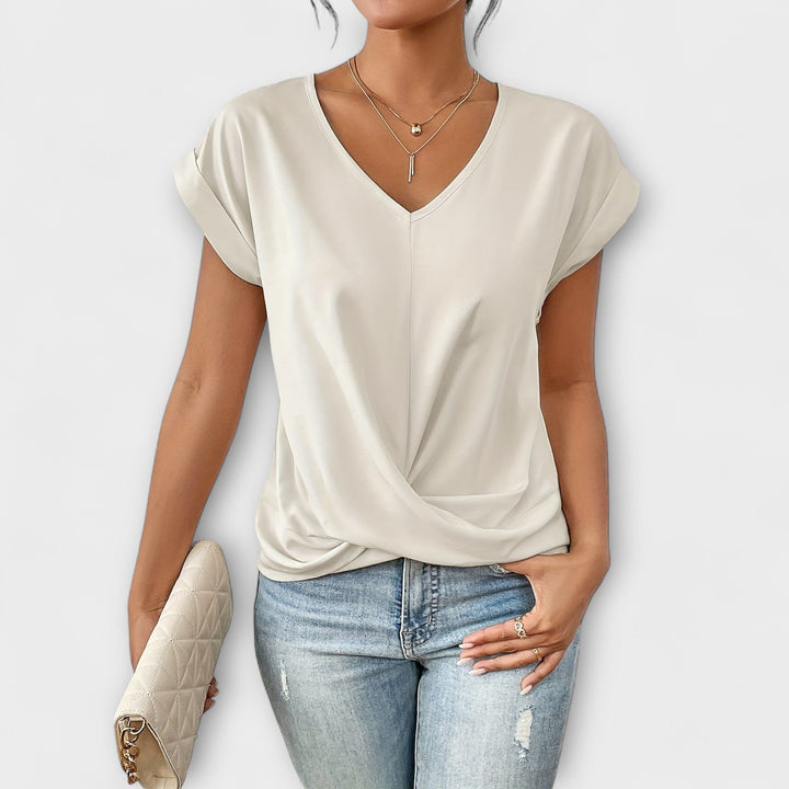 Carlinda™ | Elegant V-neck Top