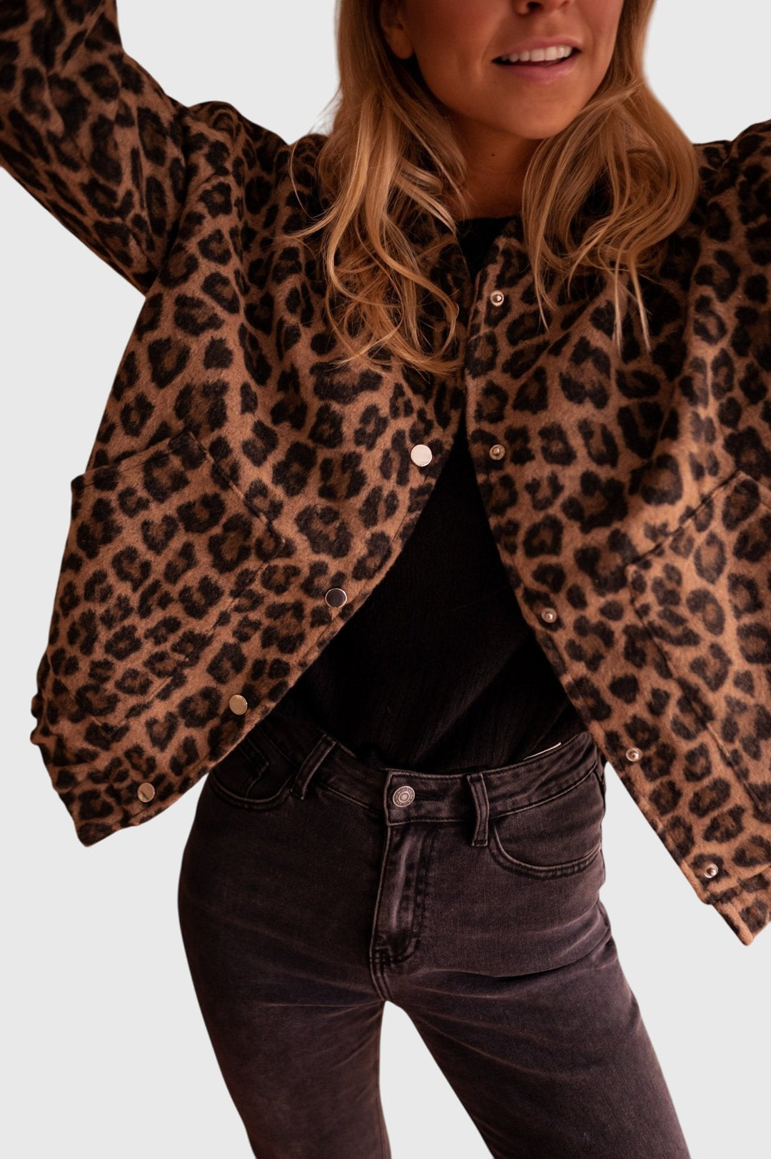 Elodie™ | Stylish Leopard Print Jacket