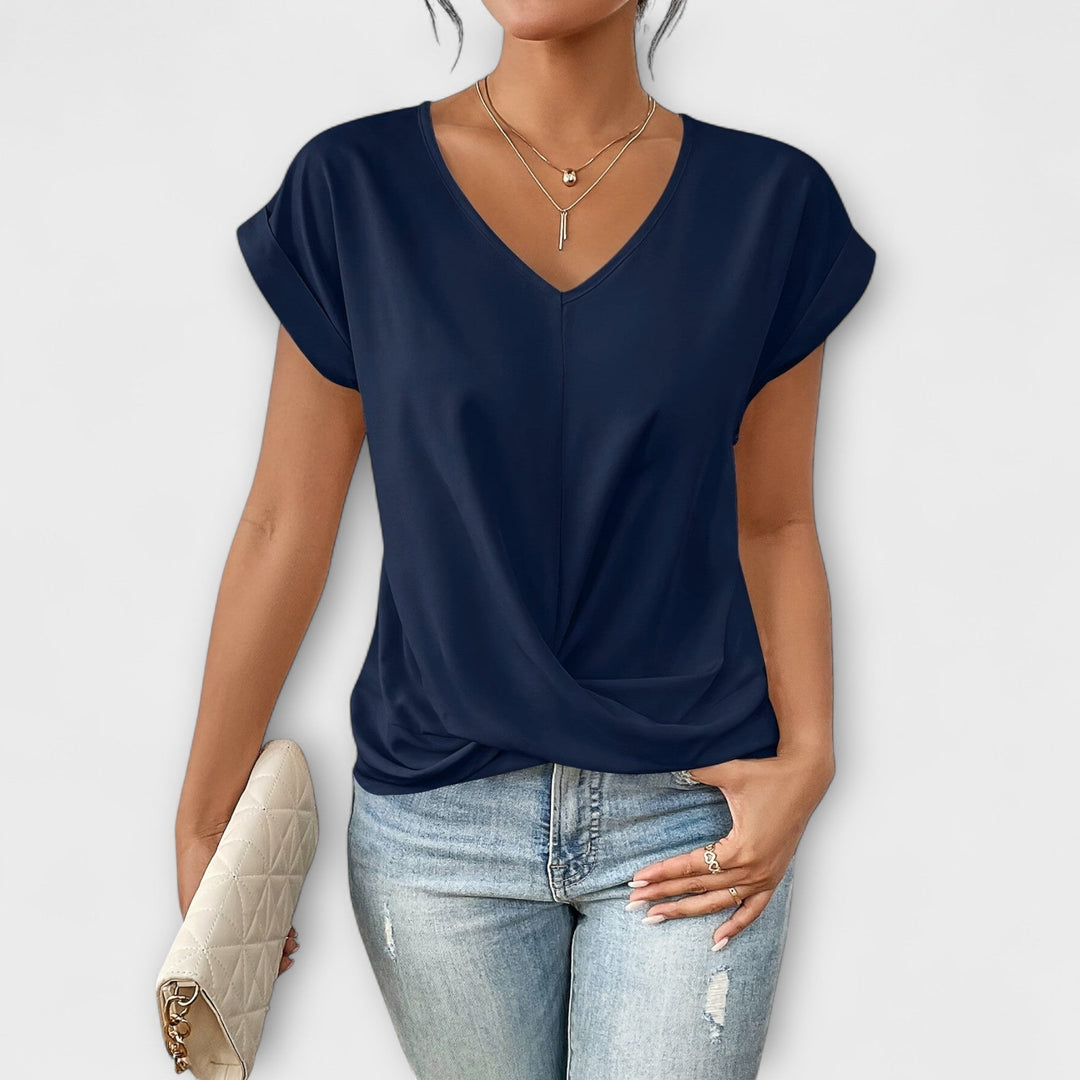 Carlinda™ | Elegant V-neck Top