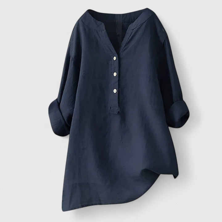 Larienne™ | Elegant Button-Front Shirt
